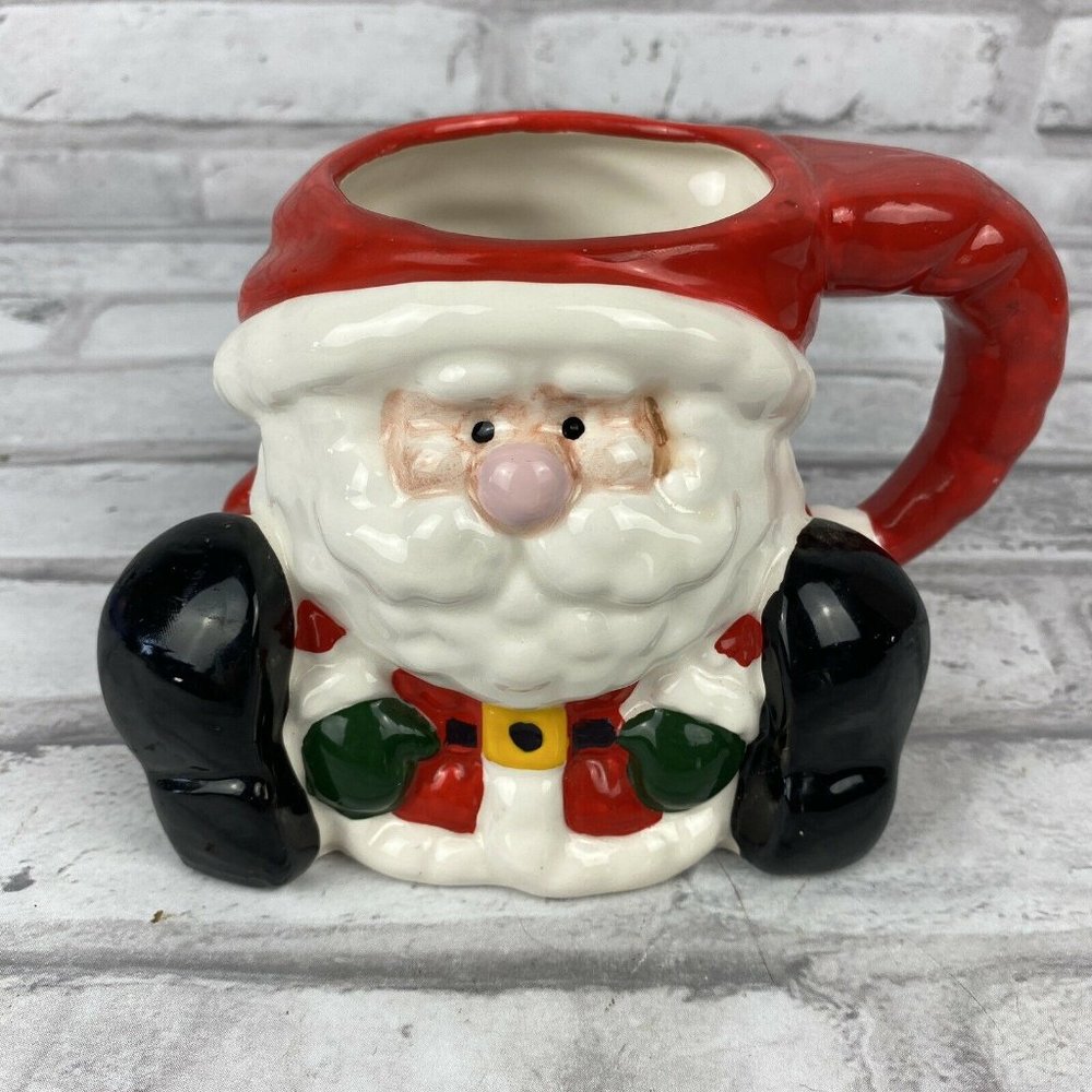 Russ Berrie Santa Claus Sitting Christmas Mug